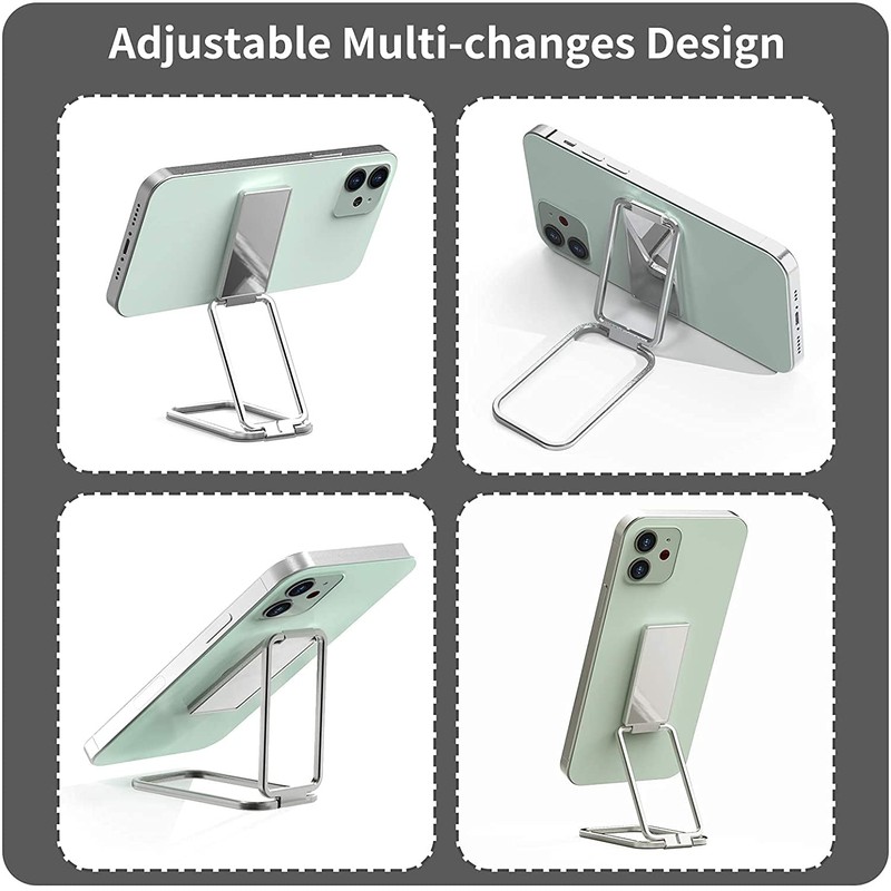 ISKIP Phone Ring Holder, Adjustable Cell Phone Finger Kickstand Metal