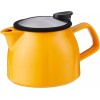 FORLIFE Bell Ceramic Teapot with Basket Infuser, 16-Ounce/470ml