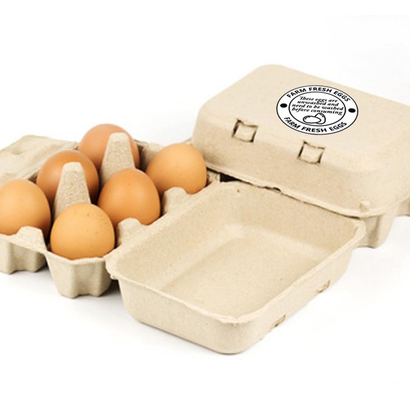 Besttile 2 Inch Farm Fresh Eggs Carton Labels for Chicken,Quail,Egg
