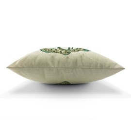 HGOD DESIGNS Octopus Pillow Case,Cartoon Funny Green Octopus with Black Sunglasses Cotton Linen Cushion Cover Square Standard Home Decorative for Men/Women/Kids 18x18 inch Green