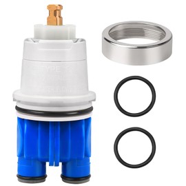 RP19804 Delta Shower Cartridge Replacement for Delta 1300/1400 Series Single Handle Bathtub Shower Faucet Replacement Parts Delta Monitor Shower Tub Cartridge with RP22734 Bonnet Nut (1993-2007)