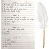 White Retro Feather Ballpoint Pen Exquisite Siganture Pen Refillable Ballpoint
