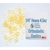 1/4 Inch Orthodontic Elastic Rubber Bands - 100 Pack -