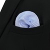 SHLAX&WING Pocket Square for Men Solid Color Lavender Silk Large