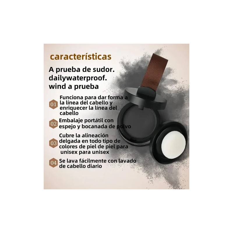 Polvo De Maquillaje Fibra Capilar Cubre Raíz De Cabello