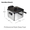 Hamilton Beach Electric Deep Fryer with 2 Baskets and Lid,