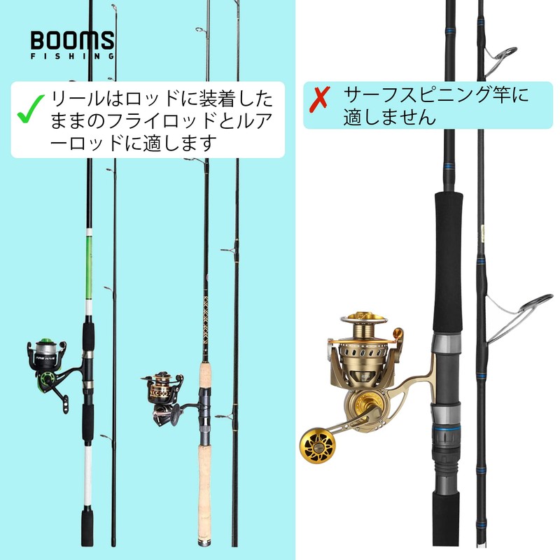 Booms Fishing PB4 Rod Case, Portable Rod Case, Reel-In Type,