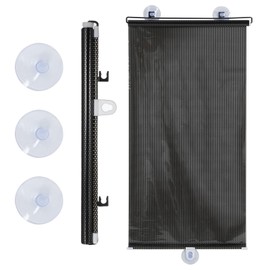 Toyvian Suction Cup Blackout Shades, No Drill Window Cover 49.21x15.74in