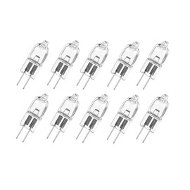 10pcs G4 Halogen Light Bulb 10W/20W T3 JC Type Clear 24V AC/DC Bi-Pin Bulb for Landscape Lighting,Accent Track Under Cabinet Puck Light 360° Warm White (watts, 20)