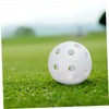 Mikinona 24pcs Perforated Plastic Training Balls Hollow Golf Practice Balls