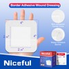 Niceful 50 Count Adhesive Gauze Island Dressing 4" x 4",