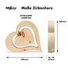 sagl.tirol Pine Heart with Floating Inner Heart and Engraving, 20