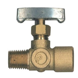 Bayou Classic NV108P Brass Control Valve Connects Between LPG Hose and LPG Regulator