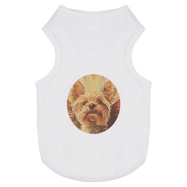 'Vintage Yorkshire Terrier Portrait' Pet Dog/Cat T-Shirt (PT00144155)