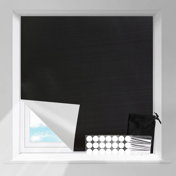 Blackout Curtains for Bedroom,Portable Blackout Blinds,Customizable Window Film for Total