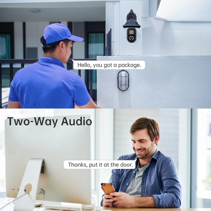 WESECUU Light Bulb Security Camera -5G& 2.4GHz WiFi 2K Security
