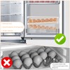 TNEDFOD 2 Tier Egg Holder Fridge, Automatic Rolling Egg Container