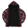 Yasumond Mens Warm Fleece Jackets Zip Up Plaid Flannel Sweatshirt