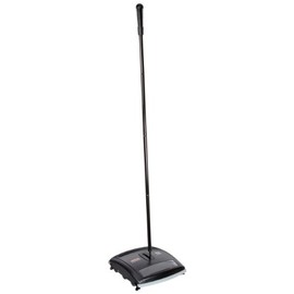 Rubbermaid Commercial Executive Series Brushless Mechanical Carpet Sweeper, Galvanized Steel, Black, FG421588BLA