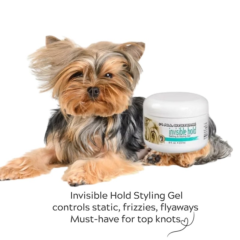 #1 All Systems Yorkie Grooming Kit, 6-Piece Set with Shampoo,