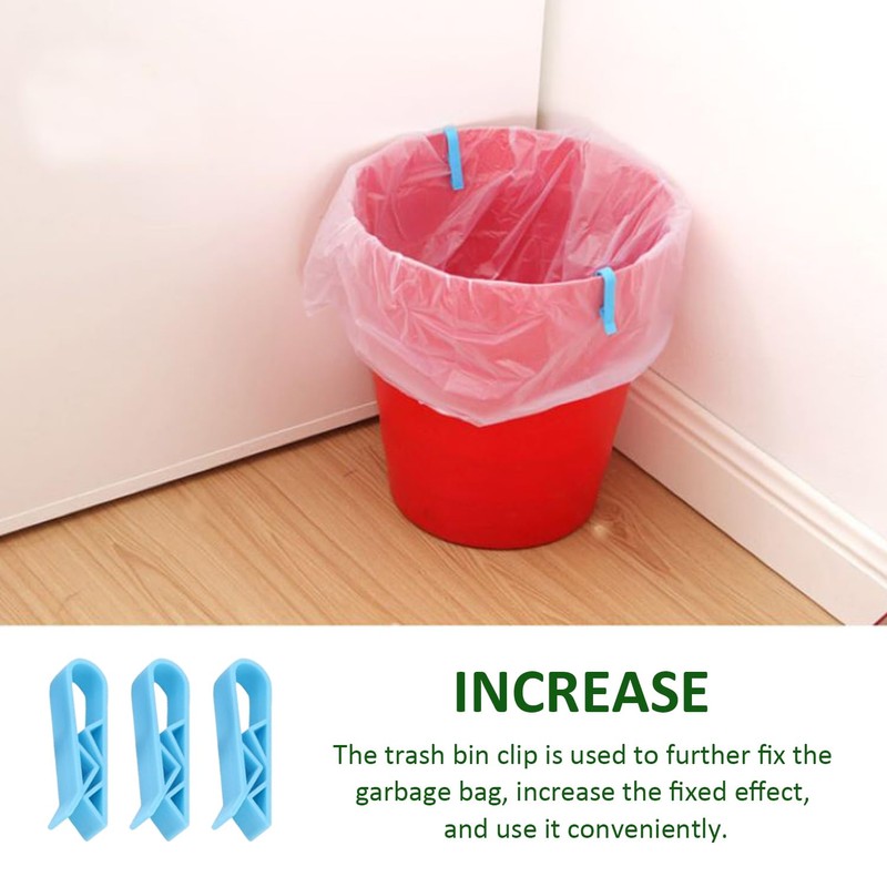 Pack of 6 rubbish bin fastening straps and 6 pieces
