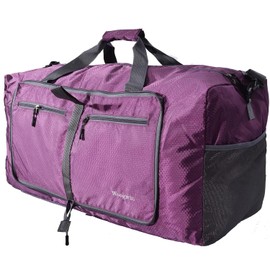 ehsbuy 60L Travel Bag Large Foldable Sports Bag Men Women with Shoe Compartment Pockets Waterproof Sauna Bag Travel Bag for Sports Holiday Gym Overnight