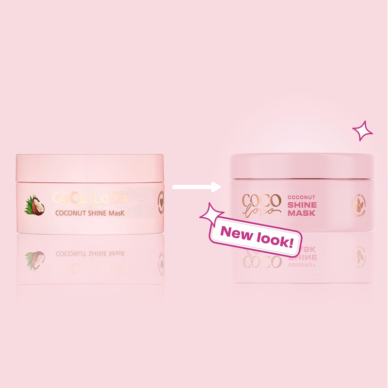 Lee Stafford Coco Loco Agave Coconut Shine Mask Treatment, White,