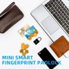 Smart Keyless Fingerprint Padlock Waterproof Biometric Prevent Theft Rechargeable USB