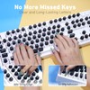 130 Pcs Raised Silicone Keyboard Sticker for Long Nails Typing