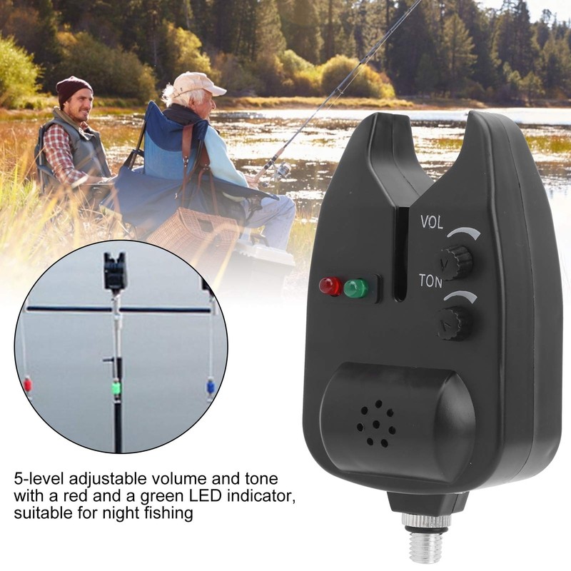 Keenso Fishing Bait Alarm Fish Alarm Bite Sensor Fish LED