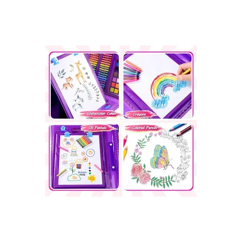 Kit De Arte Y Manualidades 215 Piezas Para Niños