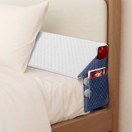 Welzona Queen Bed Wedge Pillow for Headboard 60"x 10"x 6" Plus/Mattress Gap Filler Close The Gap (0-6")/Foam Triangle Bloster Wedge Pillow headboard for Headboard Gap Between Mattress and Headboard