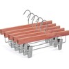 TOPIA HANGER 10 Pack American Red Cedar Natural Wooden Pants