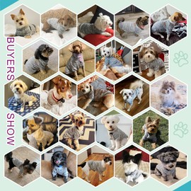 Jecikelon Pet Dog Clothes Knitwear Dog Sweater Soft Thickening Warm Pup Dogs Shirt Winter Puppy Sweater for Dogs (X-Large, Grey)