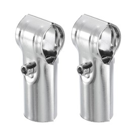 sourcing map 2Pcs Tee Pipe Clamp Connector, Fit 1 Inch(25mm) OD Pipe Rail Corner Fitting Connector 201 Stainless Steel Chain Link Fence Clamp for Fence Railing DIY Project