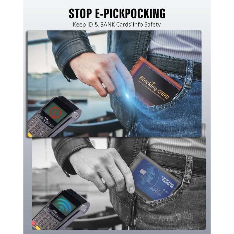 Schembo RFID Blocking Card,Contactless NFC Debit Credit Card Passport Protector,