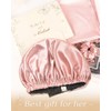 YANIBEST Double Layer Satin Bonnet Silk Bonnet for Sleeping Adjustable