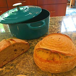 Chantal Cast Iron Dutch Oven, 3 qt, US Formulated Premium Enamel, Cobalt Blue