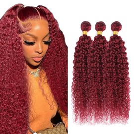 99J Burgundy Bundles Human Hair 99J Curly Wave 3 Bundles 32 32 32 inch Brazilian 8A Remy Red Body Wave Bundle Human Hair Extensions