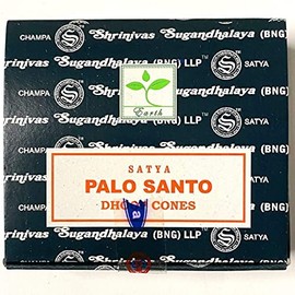 Satya Palo Santo Incense Dhoop Cones 12 Cones = 12 Packs