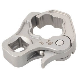 TONE Quick Open Claw Foot Wrench 3QCF-19 Drive Angle 0.3 inch (9.5 mm) (3/8 mm), Double Side Width 0.7 inch (19 mm)