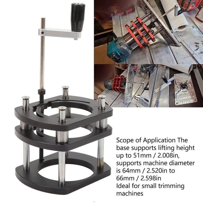 Trimming Machine Router Lift Table Base Aluminum Alloy Router Lift
