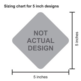 StickerTalk Daddys Girl on Board Vinyl Sticker, 5 inches by 5 inches