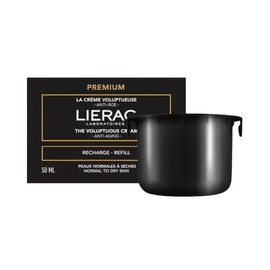 Lierac The Voluptuous Face Cream – Crema hidratante facial minimizadora de arrugas para mujer – 1.7 fl oz (recarga ecológica)