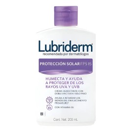 Crema Corporal Lubriderm Protección Solar FPS15, 200ml