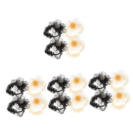 FOMIYES 16pcs Rhinestone Flower Hair Scrunchies for Women Elegant Mesh Hair Ties and Elastic for Parties and Daily Wear Stylish Headdress