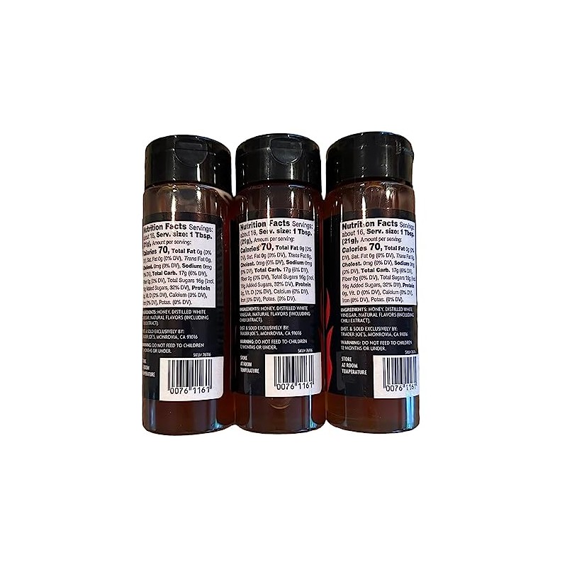 Trader Joe's Spicy Honey Sauce, 12 oz (Pack of 3)