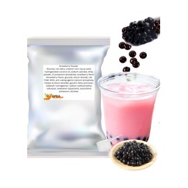 Strawberry Flavored Boba Bubble Tea Powder for Milk Tea Premium Instant Drink Mix - 2.2 LB bag for 40-45 Servings - Just Add Tapioca Pearls by BUBBLE TEA SUPPLY