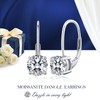 LAVUMO Moissanite Earrings Silver 925 14K Gold/Rhodium-Plated 0.3 ct-2ct Round