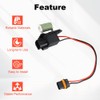 Radiator Fan Blower Motor Relay Resistor Compatible with 2009-2021 Chrysler